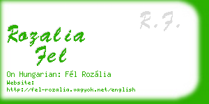 rozalia fel business card