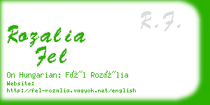 rozalia fel business card